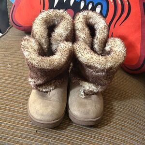 Arizona Jean Company Cozy Tan and Brown Kids Boots
